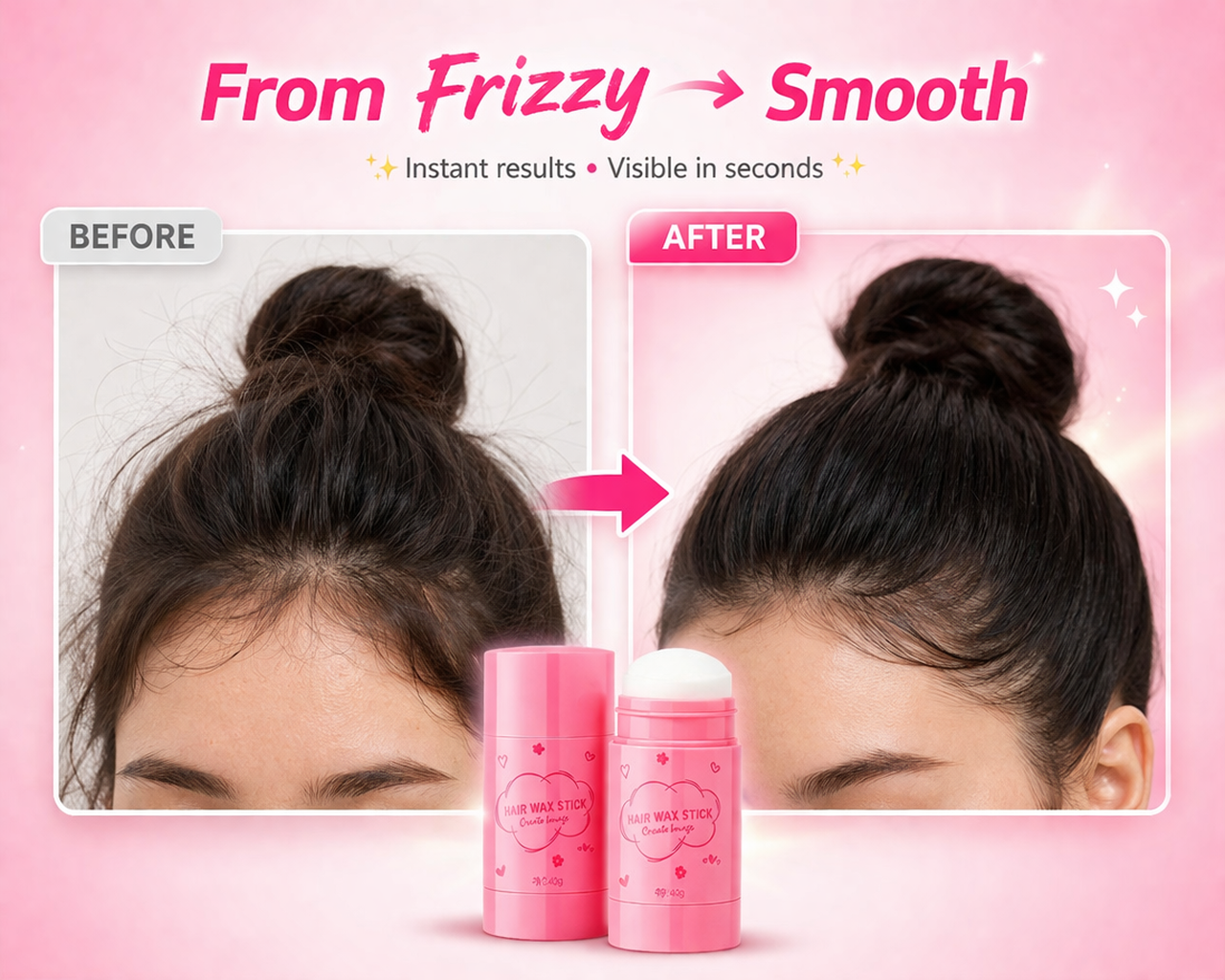 instant hair wax stick