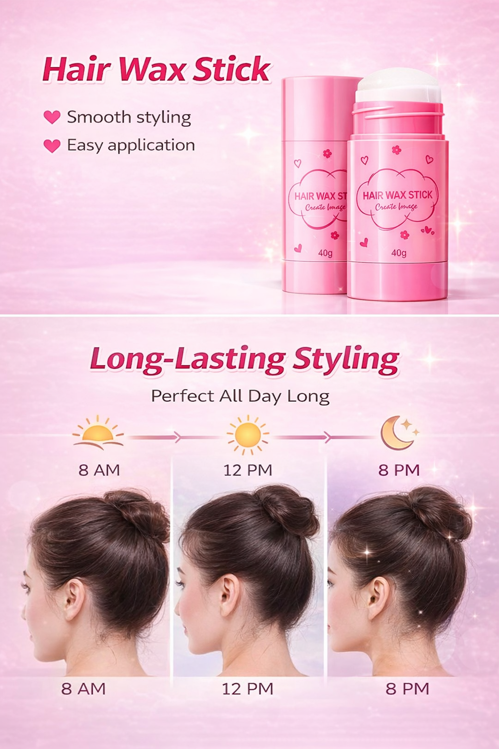 instant hair wax stick