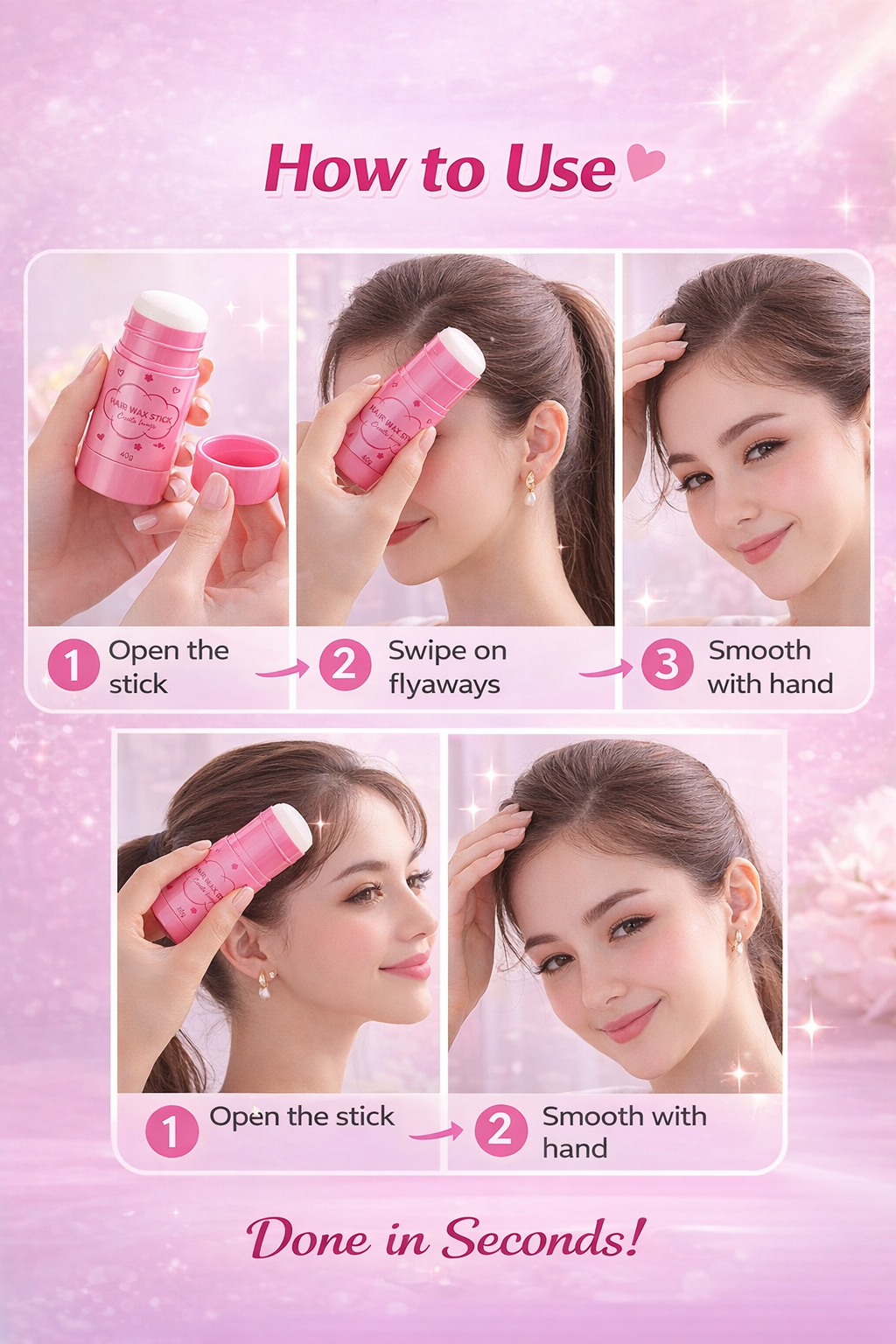 instant hair wax stick